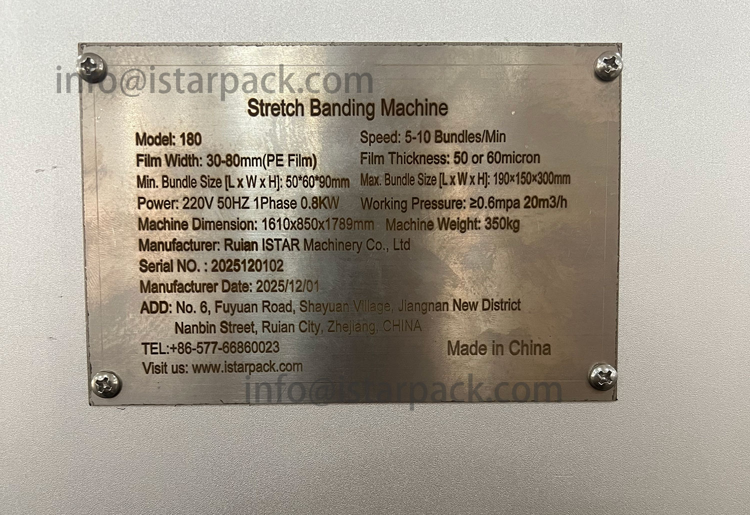 Stretch Banding Machine Shipped to South Africa